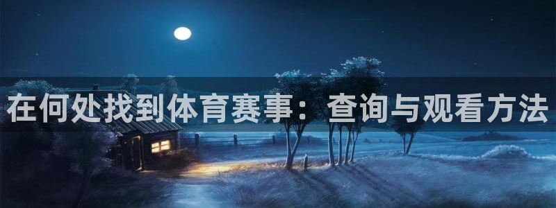 在何处找到体育赛事：查询与观看方法