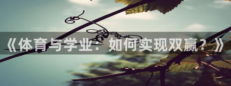《体育与学业：如何实现双赢？》