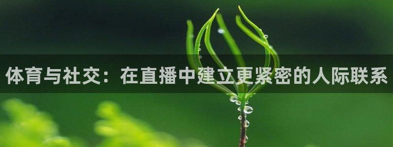 体育与社交：在直播中建立更紧密的人际联系