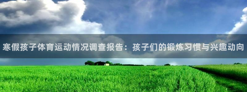 寒假孩子体育运动情况调查报告：孩子们的锻炼习惯与兴趣动向
